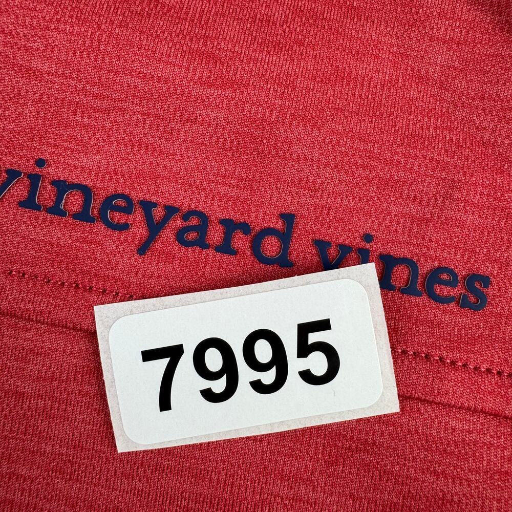 Vineyard Vines Red On-The-Go Shep Golf Pullover Performance 1/4 Zip Size Large - Picture 11 of 11